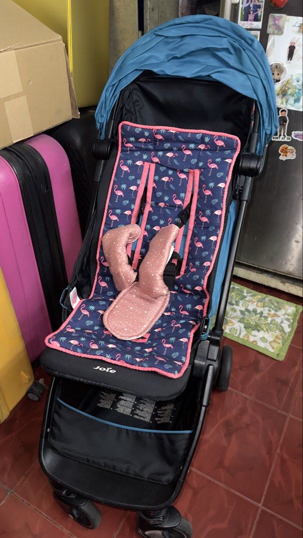 Joie Pact Lite Stroller - Teal (Category: Strollers) located in Manila. Submitted by annabananna (Listing ID 1444411253, Image 3). Description: - Lightweight and compact design - Effortless folding and carrying - Canopy for sun protection - Convenient storage basket underneath - Secure safety harness - Ideal for travel and everyday use For pickup only. .