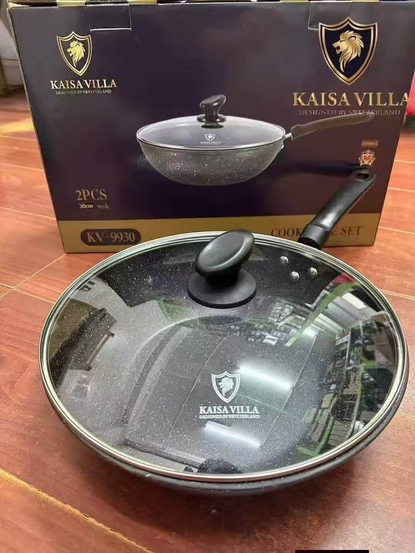 Kaisa Villa non-stick frying pan (Category: Cookware & Accessories) located in Manila. Submitted by yzcartph (Listing ID 1447541781, Image 1). Description: Kaisa Villa non-stick frying pan household frying pan induction cooker gas stove suitable 💥KV 9903.