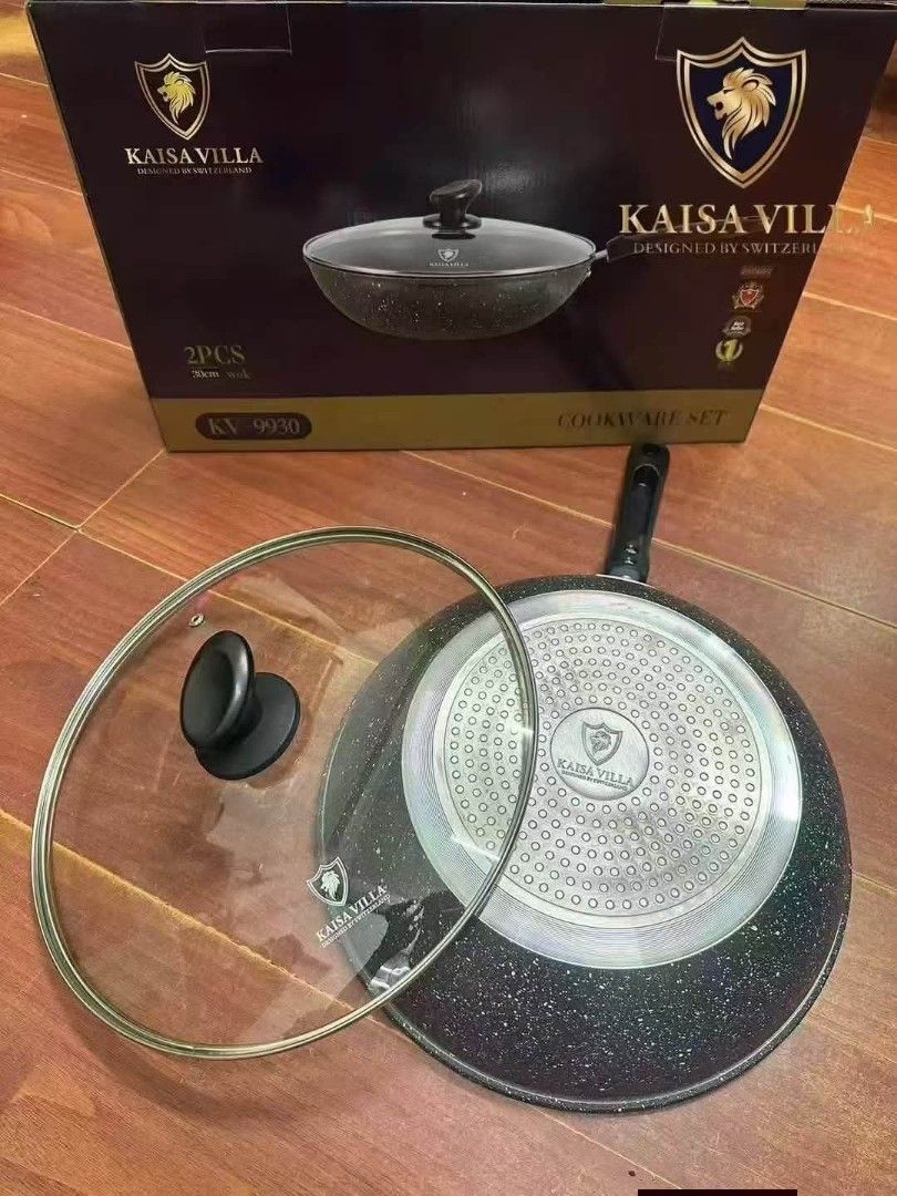 Kaisa Villa non-stick frying pan (Category: Cookware & Accessories) located in Manila. Submitted by yzcartph (Listing ID 1447541781, Image 2). Description: Kaisa Villa non-stick frying pan household frying pan induction cooker gas stove suitable 💥KV 9903.