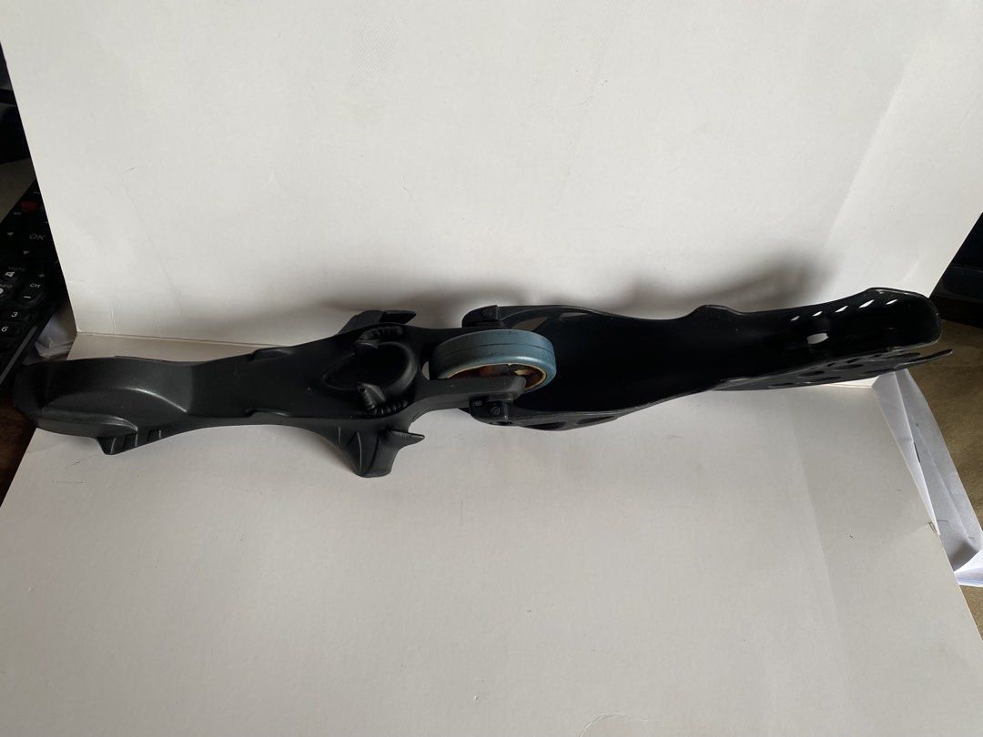Kenner DC Comics Batman Inline Skates Toy (Category: Action & Battle Toys) located in Manila. Submitted by declutterthingzzz (Listing ID 1447520879, Image 2). Description: - Kenner Batman-themed inline skates for kids - Black with iconic batwing accents - Shows some signs of normal play wear (scuffs) - Perfect for young fans of the Caped Crusader As is to photo .