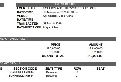 (Category: ) located in . Submitted by ticketstar (Listing ID 1447614755, Image 1). Description: .