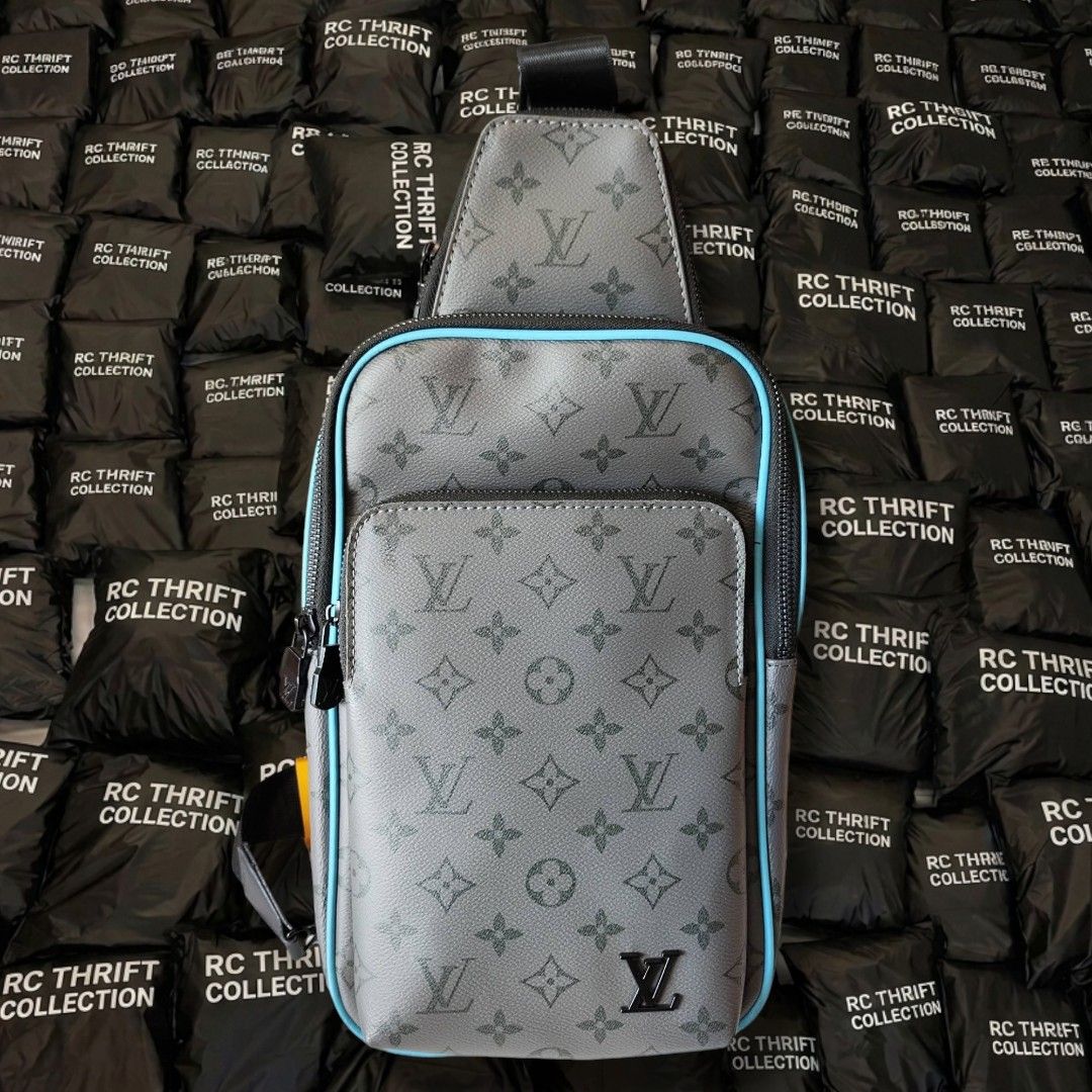 LOUIS VUITTON MONOGRAM ECLIPSE REVERSE AVENUE SLING BAG PM (Category: Luxury Bags & Wallets) located in Rizal. Submitted by rcthriftcollection (Listing ID 1447669749, Image 1). Description: LOUIS VUITTON MONOGRAM ECLIPSE REVERSE AVENUE SLING BAG PM Excellent / No issue DM📥📥📥 Location: MONTALBAN, RODRIGUEZ, RIZAL .