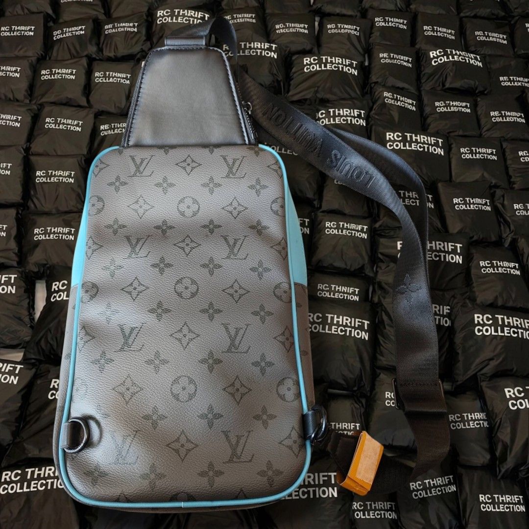 LOUIS VUITTON MONOGRAM ECLIPSE REVERSE AVENUE SLING BAG PM (Category: Luxury Bags & Wallets) located in Rizal. Submitted by rcthriftcollection (Listing ID 1447669749, Image 3). Description: LOUIS VUITTON MONOGRAM ECLIPSE REVERSE AVENUE SLING BAG PM Excellent / No issue DM📥📥📥 Location: MONTALBAN, RODRIGUEZ, RIZAL .