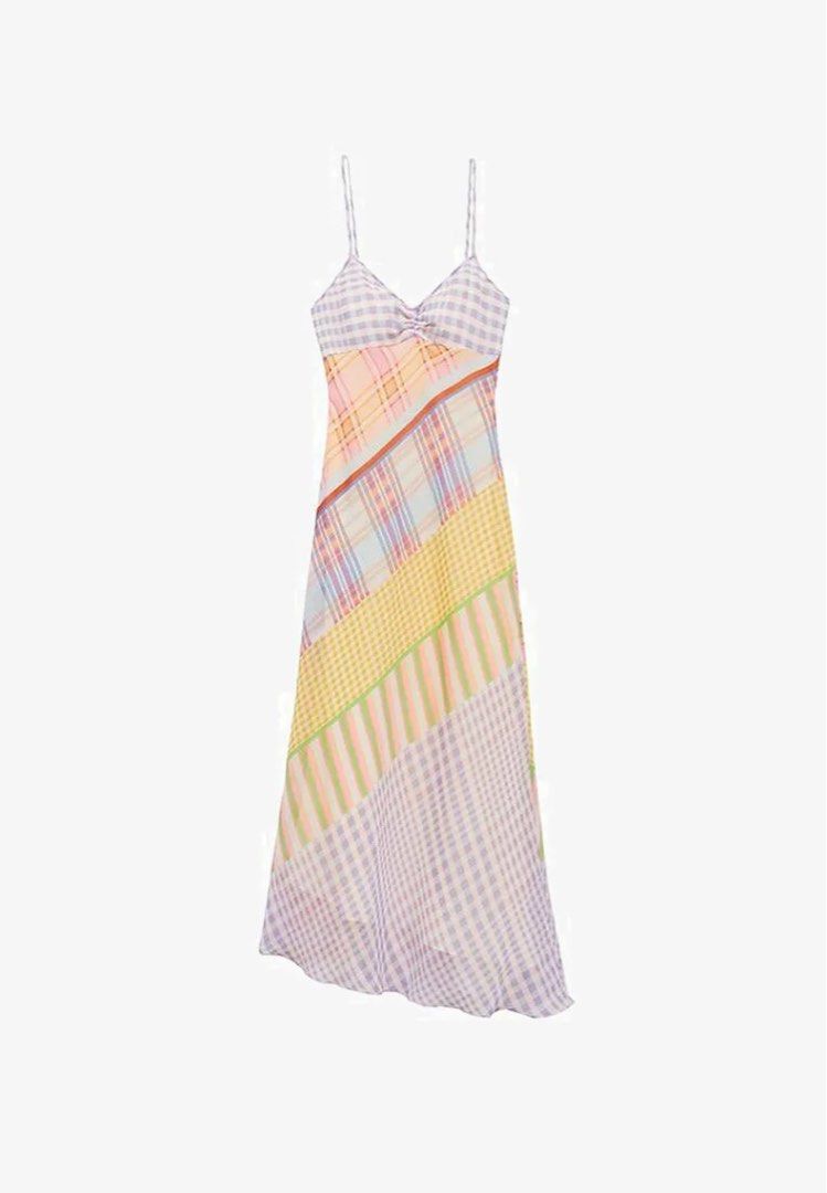 RENT: mng multicoloured plaid patchwork asymmetrical bias cut slip dress (Category: Dresses) located in Santo Tomas. Submitted by dangspreloved (Listing ID 1447619048, Image 3). Description: ‼️READ T&C HOW TO RENT: SLIDE 8 & 9 1-3 days rent: 1200 4+ days: 2,000 .