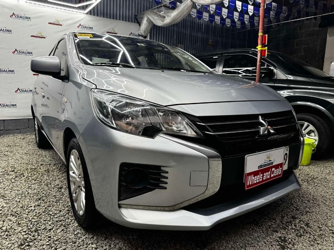Mitsubishi Mirage GLX G4 Auto (Category: New Cars) located in Caloocan City. Submitted by kd.sales2026 (Listing ID 1447492592, Image 1). Description: 2024 Mistubushi Mirage GLX G4 Automatic Automatic Transmission 20,000 + Mileage 1.2G GLX CVT Variant 5 Seater Gasoline First Owned Mechanic Inspected LTO Verified 60mos: 14,190 48mos: 16,624 36mos: 20,062 24mos: 26,937 CASH PRICE: 600k Open for viewing Monday to Saturday 9am-6pm By appointment on a 