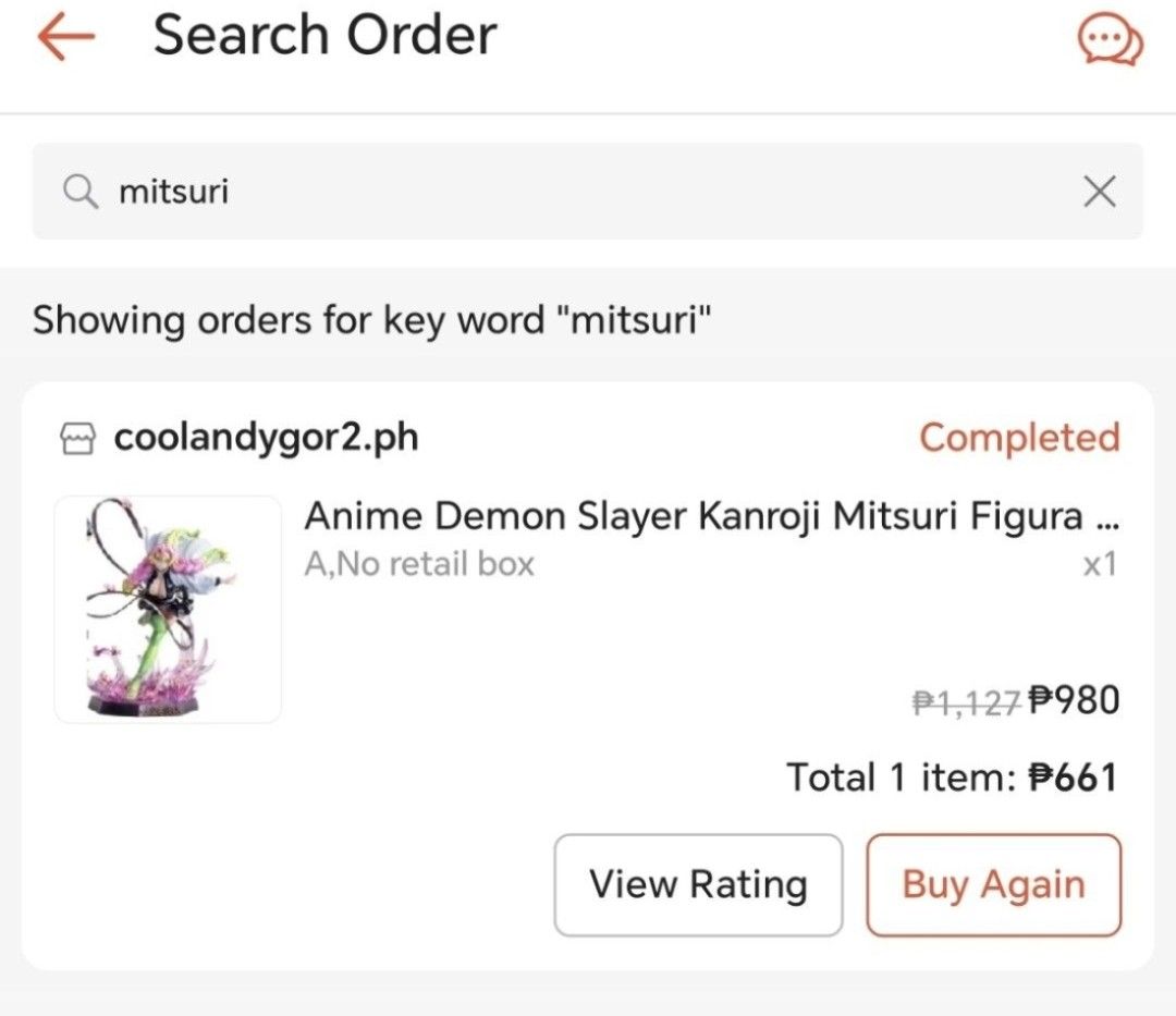 Mitsuri Demon Slayer figure (Category: Figurines & Statues) located in San Antonio. Submitted by eriiezip (Listing ID 1447514172, Image 2). Description: Selling my Mitsuri Kanroji figure Naka display lang no issues, walang box figure only Willing to pack securely rfs: decluttering 🍄 Nueva Ecija shipping via spx just add 50 pesos. open for COD..