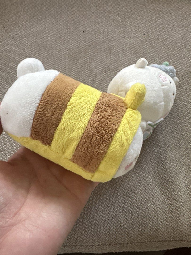 Molang Plush Toys - Bee and Bunny (Category: Plushies & Soft Toys) located in Cainta. Submitted by shopbyyna (Listing ID 1447528345, Image 3). Description: - Adorable Molang plushies available. - One Molang is dressed as a cute bee. - The other Molang is a white bunny wearing a blue hat. - Both plushies feature convenient keychain loops. - Ideal for Molang collectors or as a thoughtful gift. - Compact and portable size, perfect for on-the-go. - S