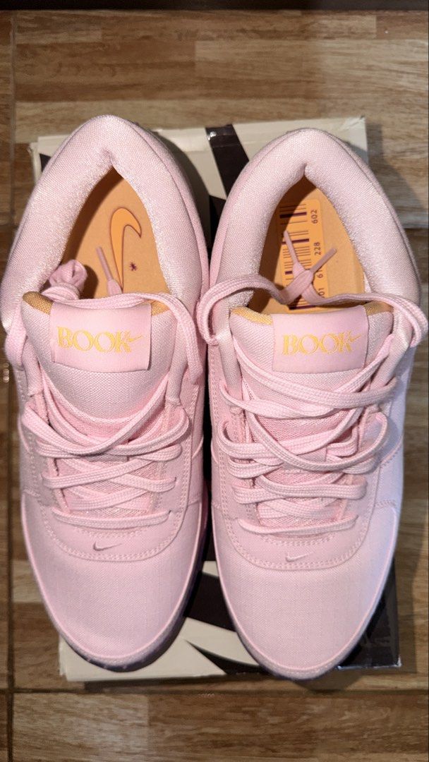 Nike Book 1 EP Sunrise (Category: Sneakers) located in Dagupan City. Submitted by techstep (Listing ID 1447490587, Image 3). Description: Nike Book 1 EP "SUNRISE" BRANDNEW! Size: US 10.5 Complete Box Authentic! SRP 7,895 Price: 4,599 only! Can ship via J&T .