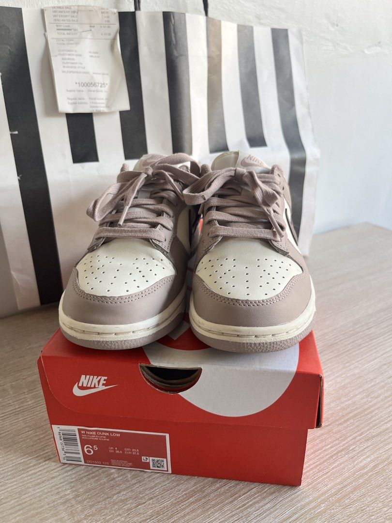 Nike Wmns Dunk Low SE 'Light Bone Pink Oxford' (Category: Sneakers) located in Bulacan. Submitted by spring_cleaning_ (Listing ID 1447634556, Image 3). Description: - Authentic Nike Dunk Low - Colorway: Light Bone Pink Oxford - Size: 6.5 US Women's - Includes original box - Ideal for casual wear - Feel free to ask any questions!.