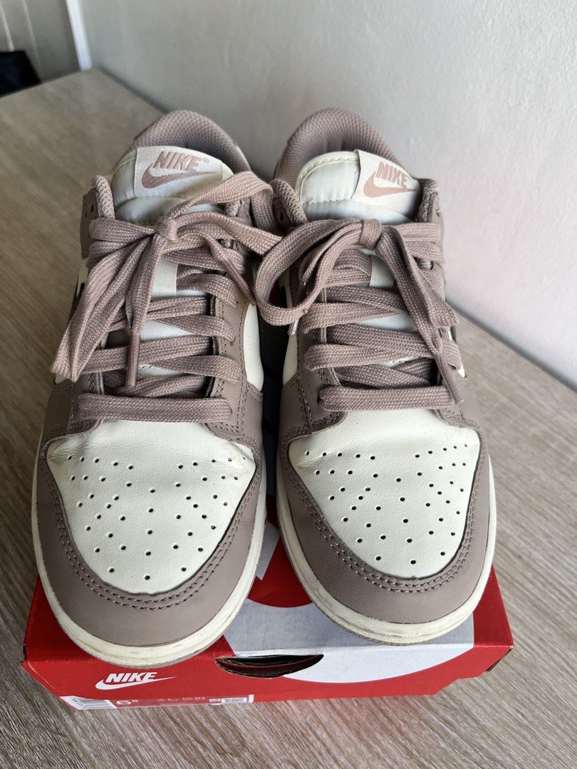 Nike Wmns Dunk Low SE 'Light Bone Pink Oxford' (Category: Sneakers) located in Bulacan. Submitted by spring_cleaning_ (Listing ID 1447634556, Image 2). Description: - Authentic Nike Dunk Low - Colorway: Light Bone Pink Oxford - Size: 6.5 US Women's - Includes original box - Ideal for casual wear - Feel free to ask any questions!.