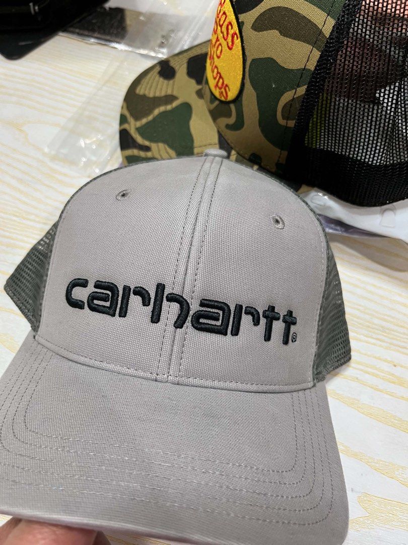 Original Carhartt Mesh Trucker Cap Gray | Adjustable Snapback | Excellent Condition (Category: Caps & Hats) located in Manila. Submitted by espcc (Listing ID 1447605837, Image 3). Description: Original Carhartt Mesh Trucker Cap Gray | Adjustable Snapback | Excellent Condition Price: ₱2,000 Category: Clothing & Accessories → Hats & Caps ⸻ Description Selling an 100% Original Carhartt Mesh Trucker Cap. Classic minimalist design with black embroider