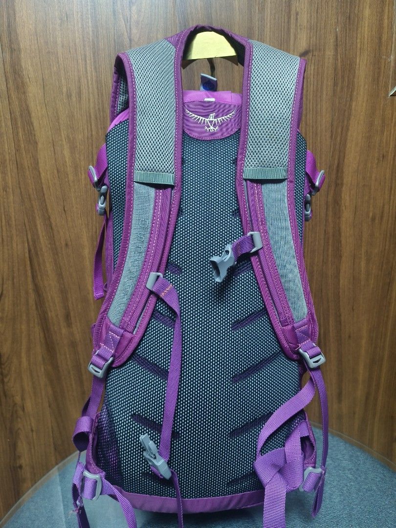 Osprey Daylite 20L Backpack - Magenta/Purple (Category: Backpacks) located in Baguio. Submitted by PreiLoveMaria (Listing ID 1447527373, Image 3). Description: Osprey Daylite 20L Backpack - Magenta/Purple 🏔️ an absolute staple for hiking, gym days, commuting, or travel. Packing a spacious 20L capacity into a sleek, incredibly comfortable frame, it keeps you nimble while carrying all your essentials. ​📌 Item Details: ​Brand: Osprey ​Model: Dayli