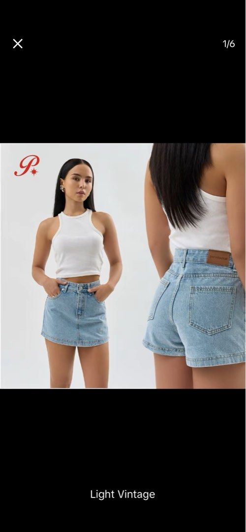 Paradoxical Light Vintage Denim Shorts (Category: Shorts) located in Catarman. Submitted by desa_declutters (Listing ID 1447502235, Image 1). Description: Paradoxical Light vintage skorts Like new! Size: Large Waist 29-30 inches RFS: I like the Dark denim colorway more .