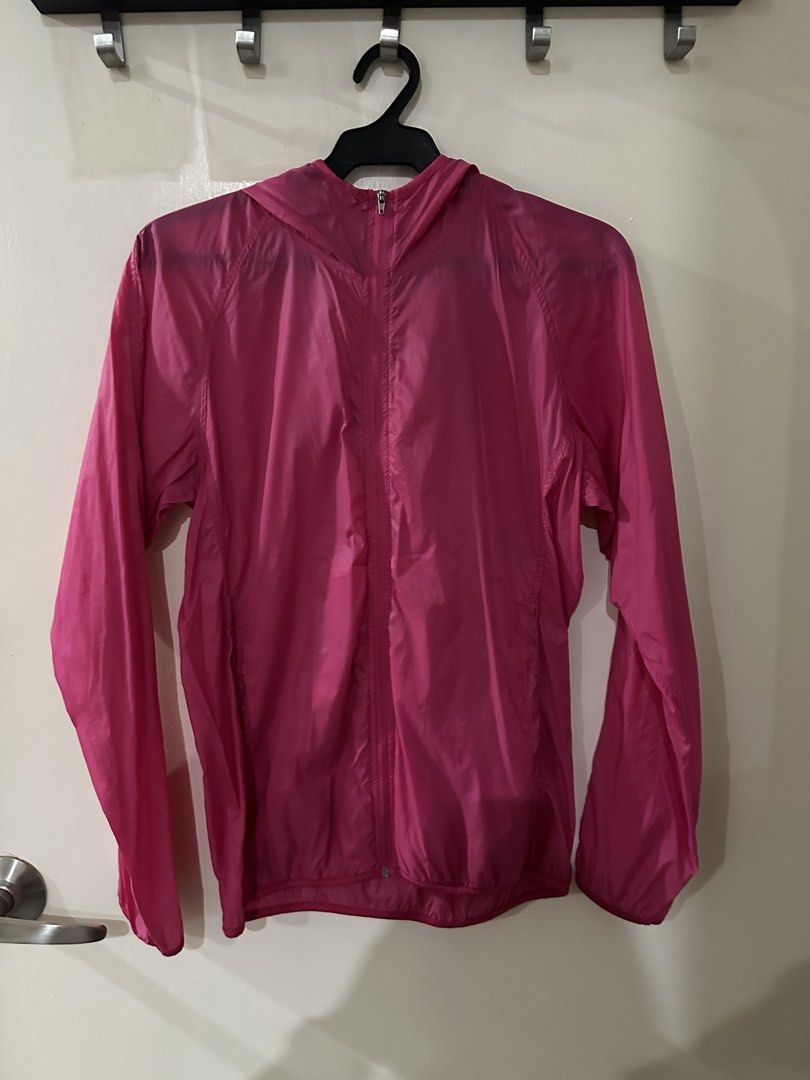 Pink Lightweight Hooded Windbreaker Jacket (Category: Coats, Jackets and Outerwear) located in Manila. Submitted by bellevd (Listing ID 1447548566, Image 1). Description: - Lightweight pink windbreaker jacket - Features a hood - Full zip closure - Ideal for layering or windy days - Easy to pack and carry - Suitable for outdoor activities and casual wear - Simple and functional design.