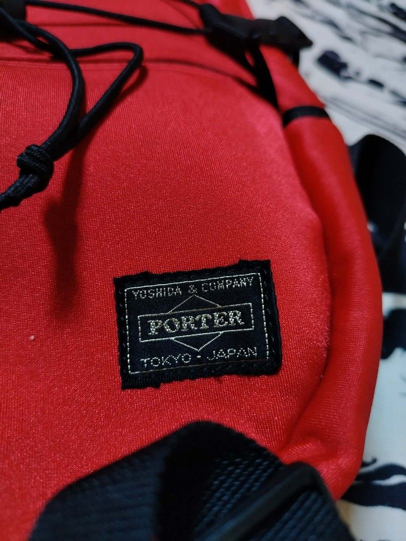 Porter bacpack (Category: Backpacks) located in San Fernando. Submitted by purehustlin (Listing ID 1447499463, Image 2). Description: - Authentic Porter backpack from Tokyo, Japan - Features the iconic Yoshida & Company logo - Adjustable straps for a comfortable fit - Convenient bungee cords on the front for extra storage - Interior zippered pocket for secure essentials - Labeled 'Porter Bicycle Style' inside - Ideal for everyday carry or cycling