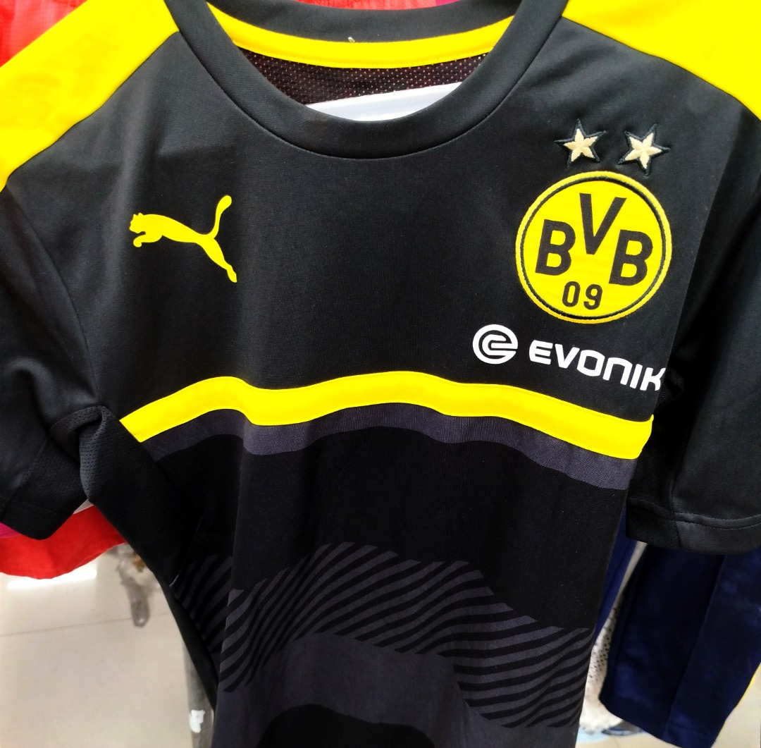 Puma Borussia Dortmund BVB Evonik Kids Football Jersey, Men's Fashion ...