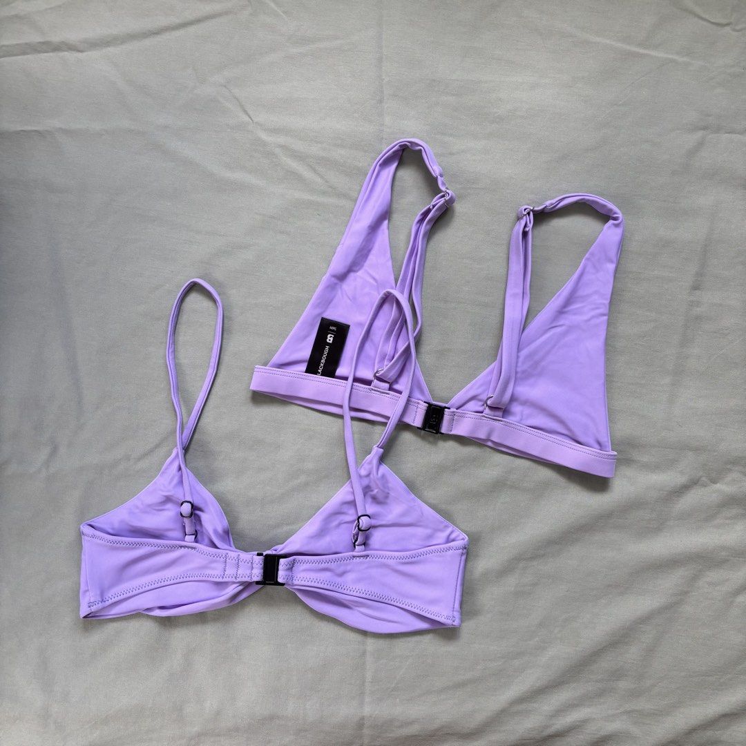 Purple bikini tops [BUNDLE] (Category: Bikinis & Swimsuits) located in Quezon City. Submitted by _amcc (Listing ID 1447583939, Image 2). Description: - price for two - never used. Too small.