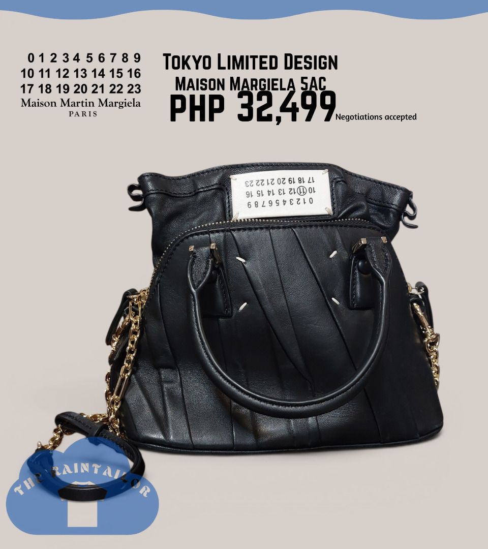 Rare Maison Margiela 5AC Classique Micro (Category: Luxury Bags & Wallets) located in Baguio. Submitted by theraintailor (Listing ID 1447562034, Image 1). Description: Maison Margiela 5AC with a rare limited Tokyo Design https://allu-official.com/jp/ja/market/items/1537695/ Imperfections: Small Creases Overall very good condition Inquire for additional photos Ukay-Sourced Does not come with dustbag, certificate or original box it unsatisfied, pri