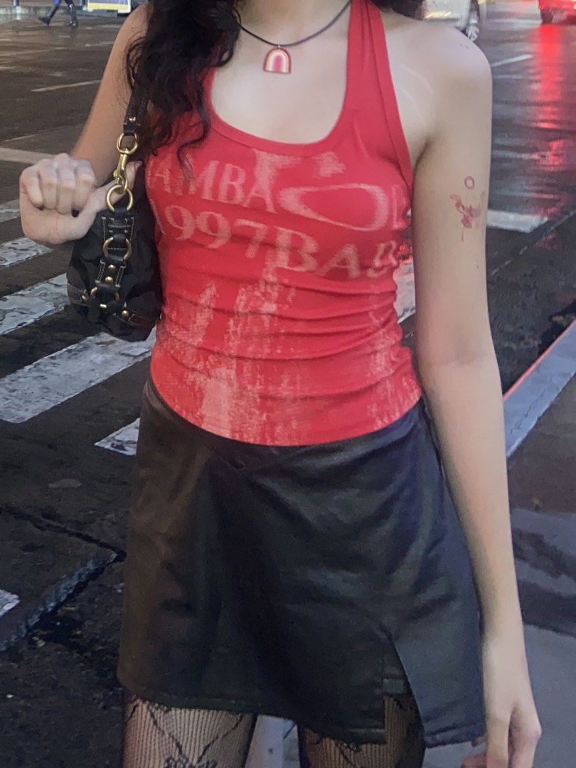 Red Halter Neck Tank Top (Category: Sleeveless) located in Manila. Submitted by dprjas (Listing ID 1447648604, Image 2). Description: .
