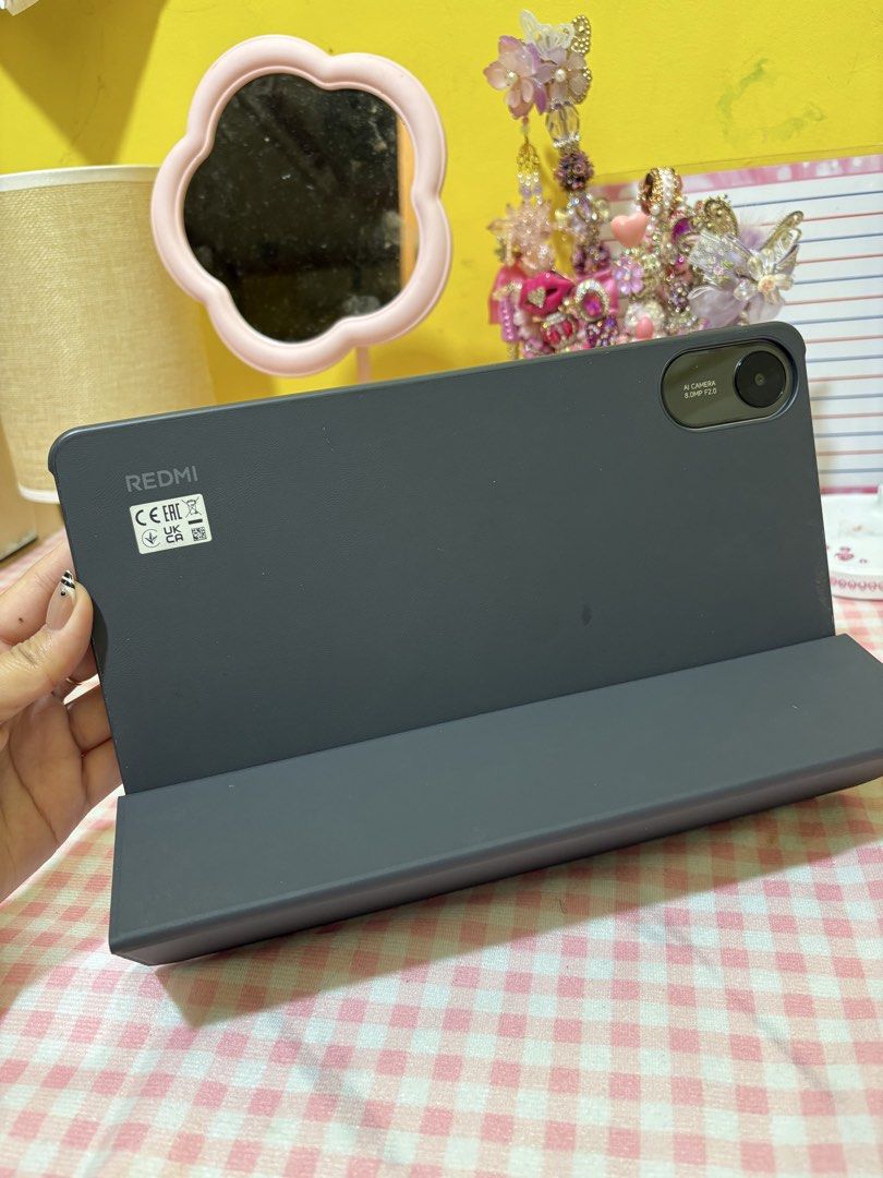 Redmi Pad 2.0 (Category: Android) located in Bulacan. Submitted by mightyocean-226a (Listing ID 1447674667, Image 2). Description: - Dark Grey Redmi Tablet - Includes Foldable Case (doubles as stand) - 8MP Camera - Great for watching videos & browsing - Selling as it's no longer frequently used GOODS ANG UNIT, COMPLETE. WAG KAYO TUMAWAD NG HINDI MAKATOTOHANAN RUSH PERO HINDI PAMIGAY. .