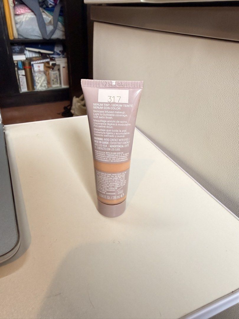 Revlon Illuminance Serum Tint Foundation 317 (Category: Makeup) located in Quezon City. Submitted by njan19 (Listing ID 1447494973, Image 2). Description: - Revlon Illuminance Serum Tint in shade 31.7 - Provides light to buildable coverage - Enriched with Vitamins C and E - Leaves skin looking radiant and smooth - Perfect for a natural, dewy finish - Convenient travel-sized tube - RFS: shade is too light on me.
