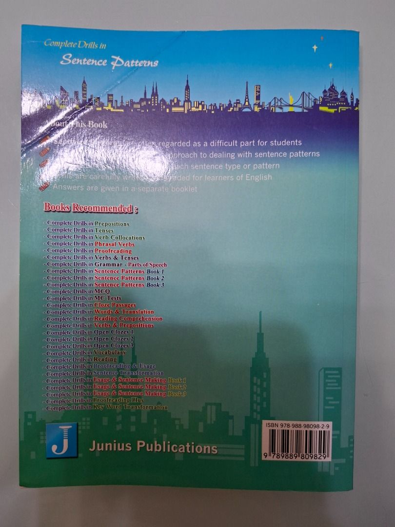 Sentence Patterns 2 （分類：教科書）位於 Hong Kong。 由 ch9201 提交（商品編號 1447576005，圖片 2）。簡介： 只有少量練習做了。。
