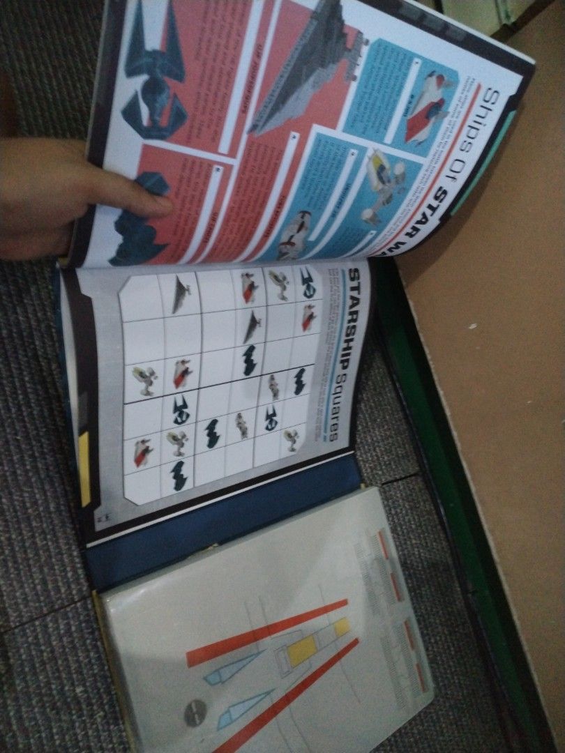 Star Wars Starfighter Workshop & R2-D2 Book Set (Category: Storybooks) located in Bacoor. Submitted by kycliff (Listing ID 1447569617, Image 2). Description: - All three figure books for 450 - Star Wars Starfighter Workshop book - Buildable X-Wing and Tie Fighter models included - Additional Star Wars book with tin can featuring R2-D2 on the cover - Potential for building a Millennium Falcon model (from the second book) - Packed with fun activiti