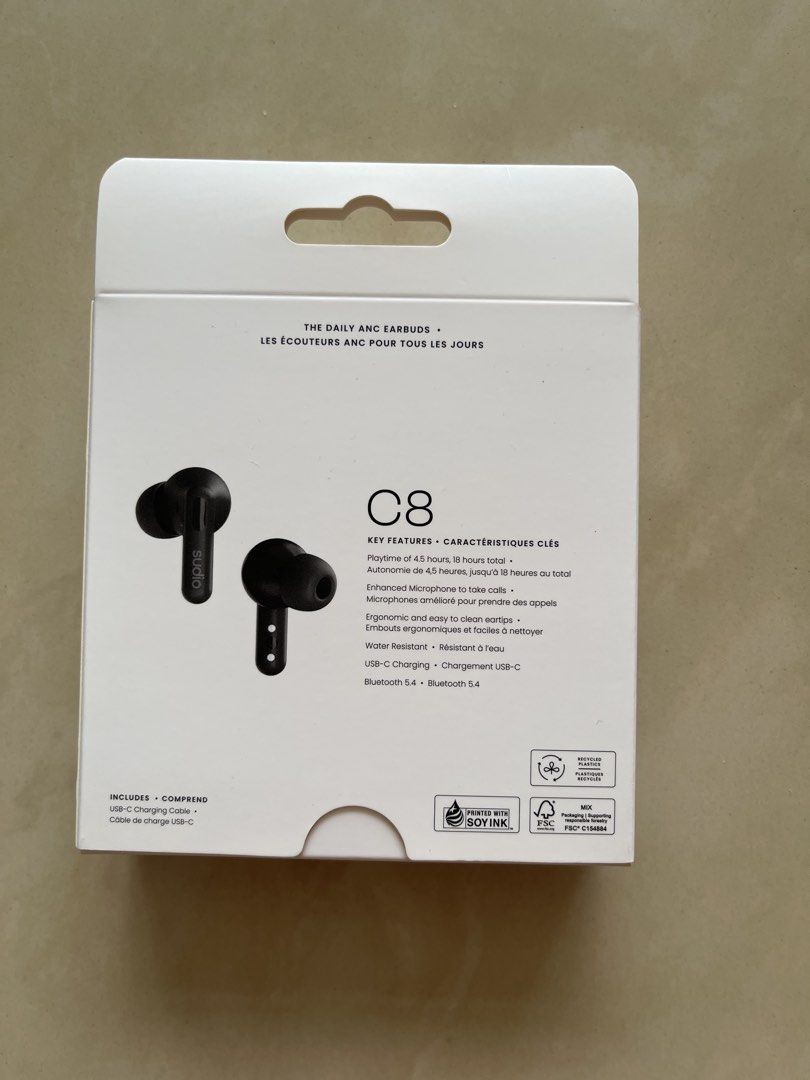 Sudio C8 True Wireless ANC Earbuds - Black502044417947095041