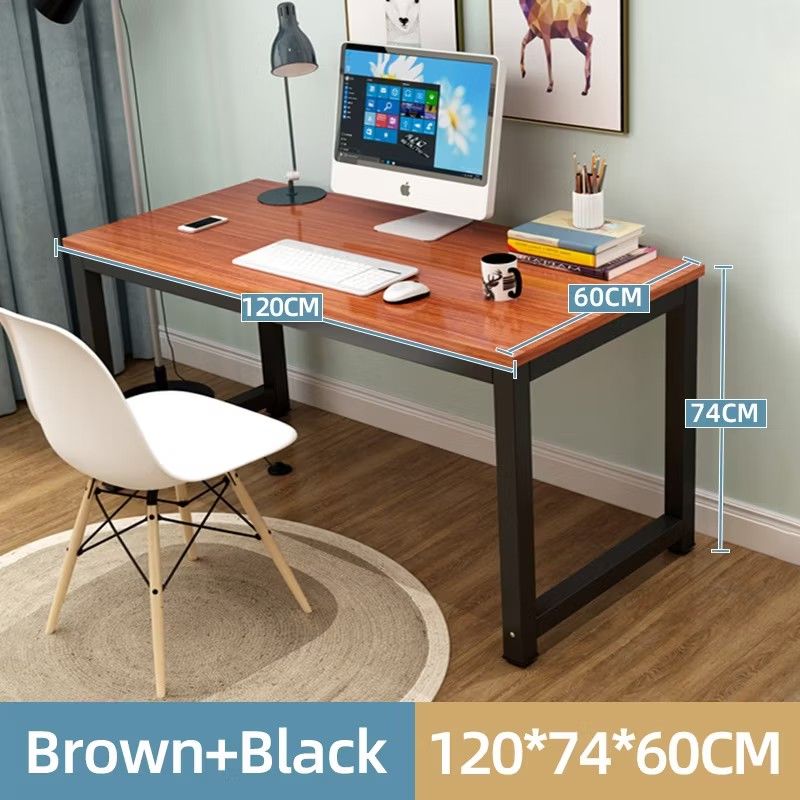Table Desk (Computer Desk) (Category: Tables & Sets) located in Manila. Submitted by geturs00 (Listing ID 1447639708, Image 1). Description: - Sturdy study desk - Brown wood top - Black metal legs - Spacious surface: 120cm (L) x 60cm (W) x 74cm (H) - Ideal for home office or study room.