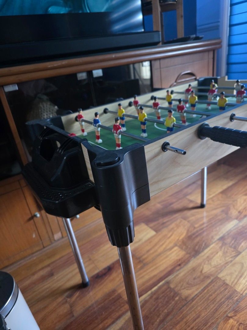 Tabletop Foosball Soccer Game (Category: Board Games & Puzzles) located in Caloocan City. Submitted by kkkarenlim (Listing ID 1447573293, Image 2). Description: includes 1 ball and missing 1 ball catcher. ships from timog qc.