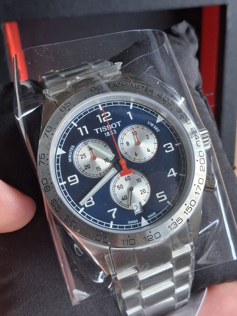 Tissot PRS 516 Chrono (Category: Men's Watches) located in Manila. Submitted by shoppernando (Listing ID 1447622392, Image 2). Description: ⌚Brand: Tissot PRS ⌚Ref: T131.617.11.042.00 ⌚Size: 45mm ⌚Movement: Swiss chrono Quartz ✔️Brand New with box and complete inclusions ✔️design: Blue reverse panda, Sapphire Glass, 🏷️Price: 22,000 (Bago kayo tumawad sa price, make sure may maipakita kayong other listing with the same model na mas mababa. Kung w