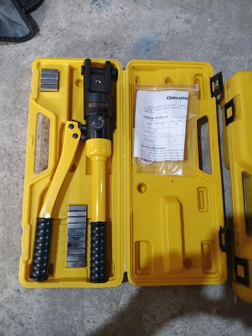 TITAN Hydraulic Crimping Tool Kit (Category: Everything Else Others) located in Manila. Submitted by 09171479278_elsie. (Listing ID 1447555063, Image 2). Description: TITAN Hydraulic Crimping Tool kit Price: 3,750/kit.