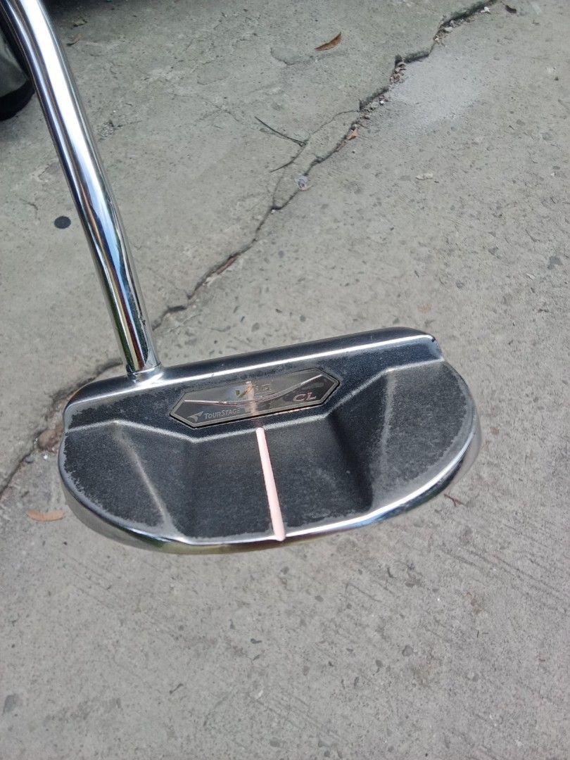 Tourstage ViQ mallet golf putter (Category: Golf) located in San Pedro. Submitted by trisheljas_japansurplus (Listing ID 1447474412, Image 3). Description: 📍For Sale📍 Tourstage ViQ golf putter mallet-style head and distinctive weight screw detailing. Steel shaft Iomic Golf Grip Location 📍 Filinvest Homesite barangay bagong silang san pedro laguna 📍.
