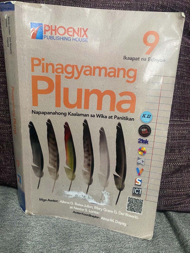 (USED) GRADE 9 FILIPINO BOOK (Category: Textbooks) located in Manila. Submitted by wild_restyle (Listing ID 1447491896, Image 1). Description: May have minimal writings and highlights.