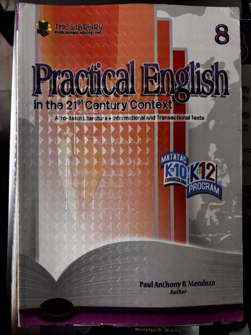 UST GRADE 8 Practical English (Matatag) Copyright 2024 (Category: Textbooks) located in Manila. Submitted by hellothere2012 (Listing ID 1447474709, Image 1). Description: With discount if take all Goid as new.