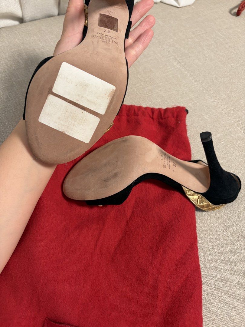Valentino heels (Category: Sneakers & Footwear) located in Las Pinas. Submitted by lovedmnl (Listing ID 1447595114, Image 3). Description: Size 37.