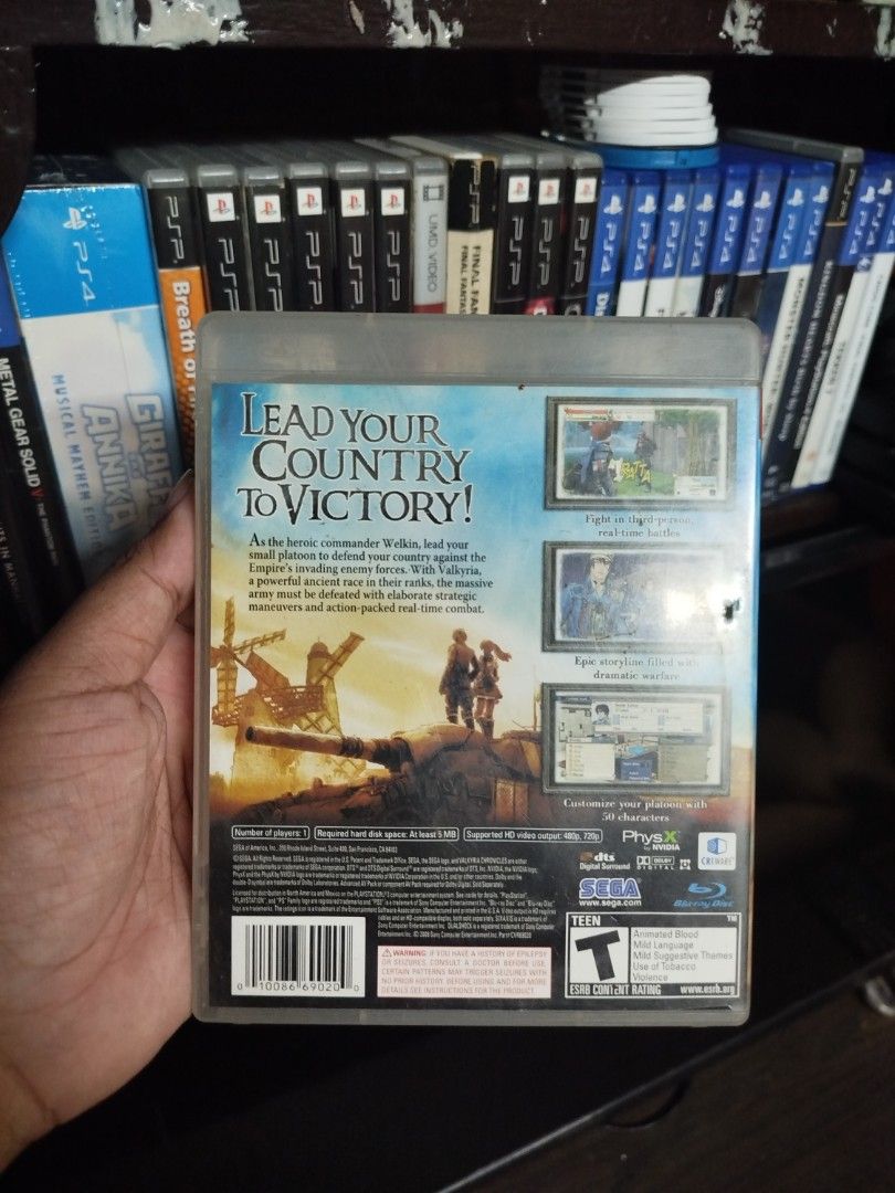 Valkyria Chronicles Playstation 3 PS3 Game (Category: PlayStation) located in Binan City. Submitted by pumpkiiin02 (Listing ID 1447666129, Image 2). Description: - Valkyria Chronicles for Playstation 3 - Full game disc - Includes original case and manual - Experience an epic strategy RPG.