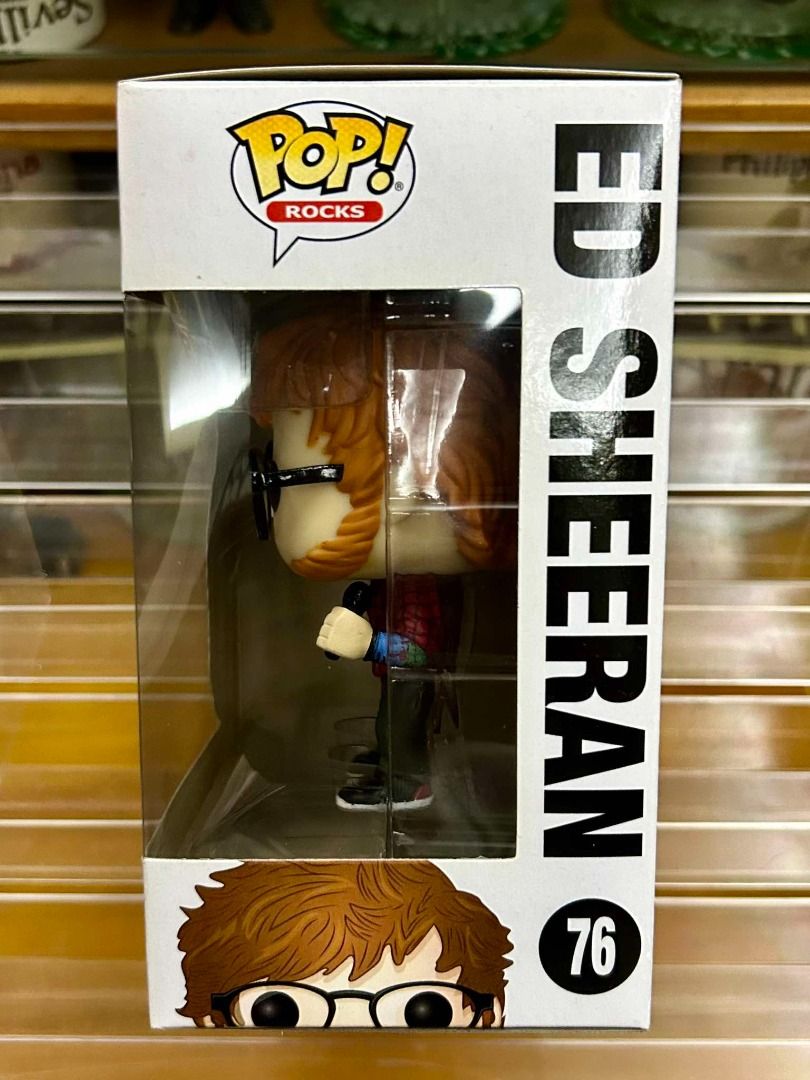 [Vaulted] Funko POP Rocks No 76 Ed Sheeran (Category: Designer & Blind Box Toys) located in Quezon City. Submitted by arkistoragebox (Listing ID 1447486558, Image 2). Description: Item is on-hand and ready to ship. POP is brand new in fairly mint box. He was never played with and never taken out of the box. It comes with a generic regular POP protector. Please refer to attached photos for actual item condition. If you need more photos please send