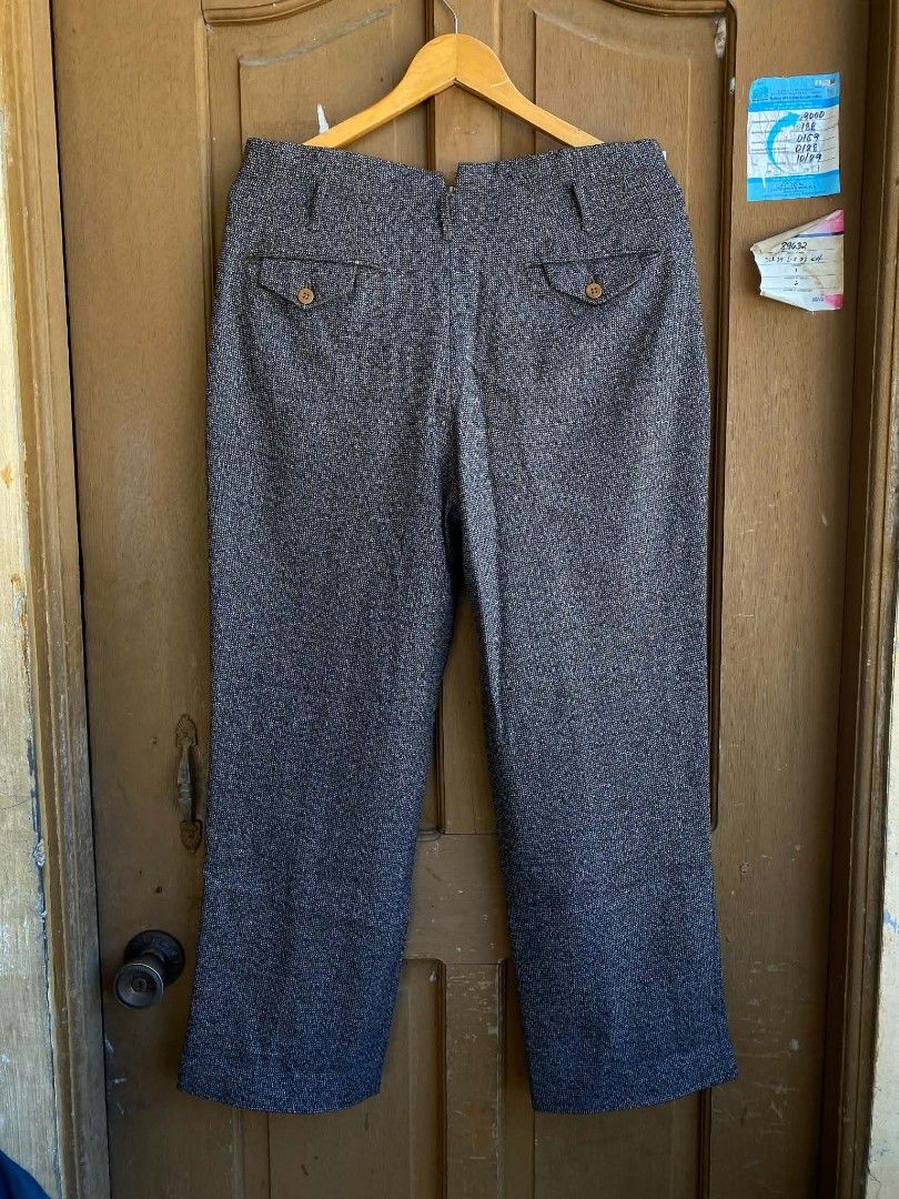 Vintage wool blend pleated trousers grey (Category: Trousers) located in Cabuyao City. Submitted by PHdowner30 (Listing ID 1447503915, Image 2). Description: FOR SALE ONLY Vintage wool blend pleated trousers grey Size: 32 waist Length: 37 Leg opening: 9 Button fly With front additional pocket P300 + SF negotiable Pm.