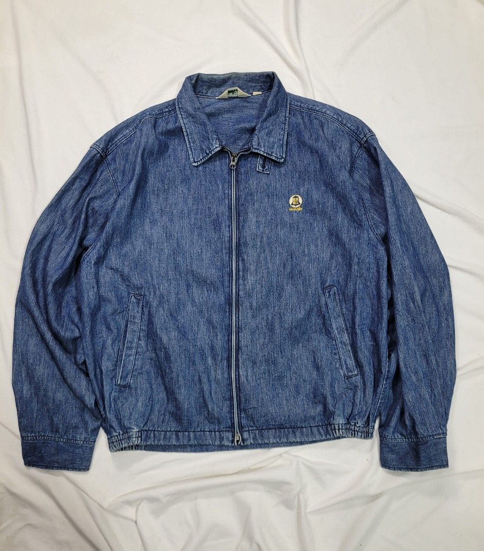 Vintage Wrangler Blue Bell Japan Harrington Work Jacket (Category: Coats, Jackets and Outerwear) located in Bulacan. Submitted by oldfold (Listing ID 1447546069, Image 1). Description: Very good condition. With sign of use inside collar please see last pic. Width: 24 Length: 25.