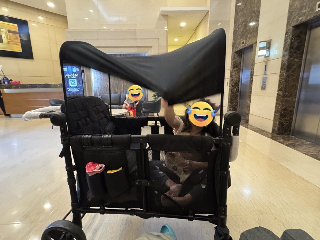 Wagon kids 4 seatee (Category: Other Babies Going Out Needs) located in Taguig. Submitted by condomiche57756 (Listing ID 1447675854, Image 1). Description: 4 seater Black Malaki po siya ( 7 yo po yung nsa picture) Taguig location Rfs: nasa storage lang po Negotiable .