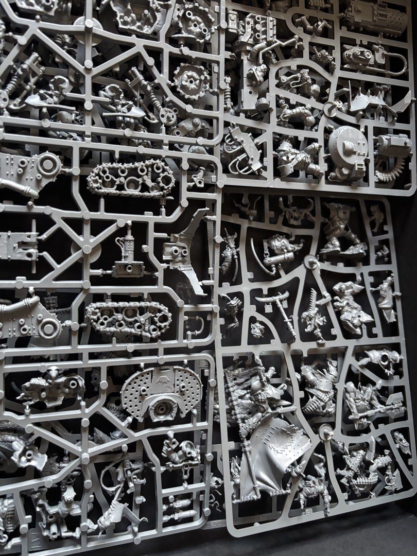 Warhammer 40k Armageddon Orks Half (Category: Gundam & Model Kits) located in Makati City. Submitted by carlooshima (Listing ID 1447476596, Image 3). Description: - Unassembled Warhammer 40,000 Armageddon Orks Half - New on Sprue with Bases, original Games Workshop products - Ideal for starting or expanding an Ork army - Includes: Warboss, Bigboss, BannerNob, Painboy, Weirdboy, 20 Boyz, 10 Gretchin, Wartrakk, and Big Mek Dakkajak -11th Edition.