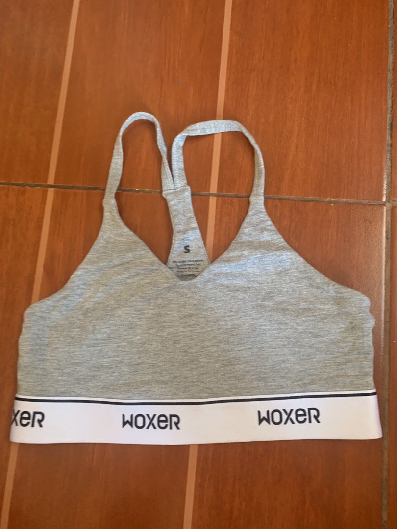 Woxer bralette racerback design /grey/ S (Category: Undergarments & Loungewear) located in Antipolo. Submitted by TheOne21 (Listing ID 1447569163, Image 1). Description: also available 1 piece boyshort xs same style 200 pesos per piece.