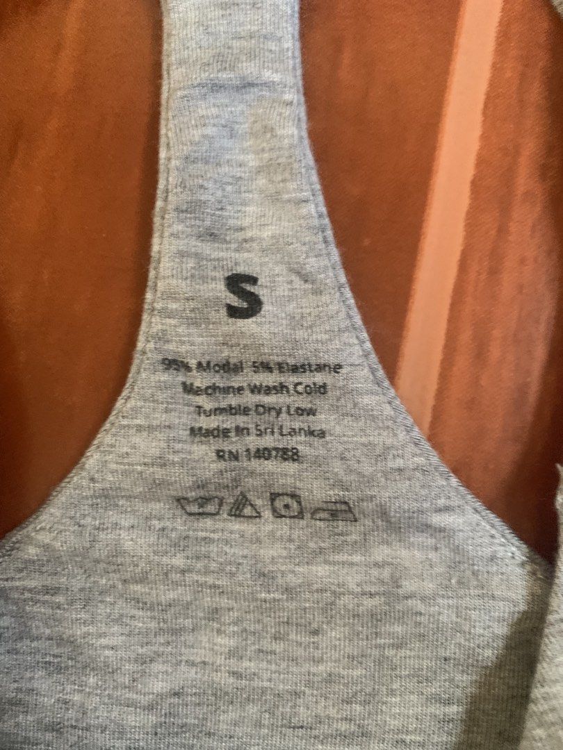 Woxer bralette racerback design /grey/ S (Category: Undergarments & Loungewear) located in Antipolo. Submitted by TheOne21 (Listing ID 1447569163, Image 3). Description: also available 1 piece boyshort xs same style 200 pesos per piece.