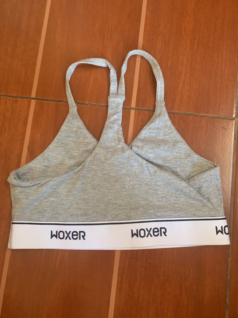 Woxer bralette racerback design /grey/ S (Category: Undergarments & Loungewear) located in Antipolo. Submitted by TheOne21 (Listing ID 1447569163, Image 2). Description: also available 1 piece boyshort xs same style 200 pesos per piece.
