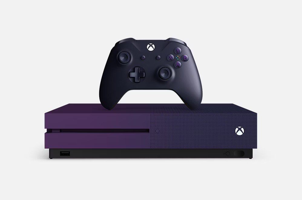 Xbox One S 1TB (2 controllers) (Category: Xbox) located in Batangas. Submitted by cammerlelele (Listing ID 1447481135, Image 1). Description: - Xbox One S console in a cool purple and black colorway. - Includes one purple and one black controllers. - Includes all wiring needed. - No Return or Refund. - VERY NEGO FOR SURE BUYER. - Controllers have signs of issues. RFS: Need funds..