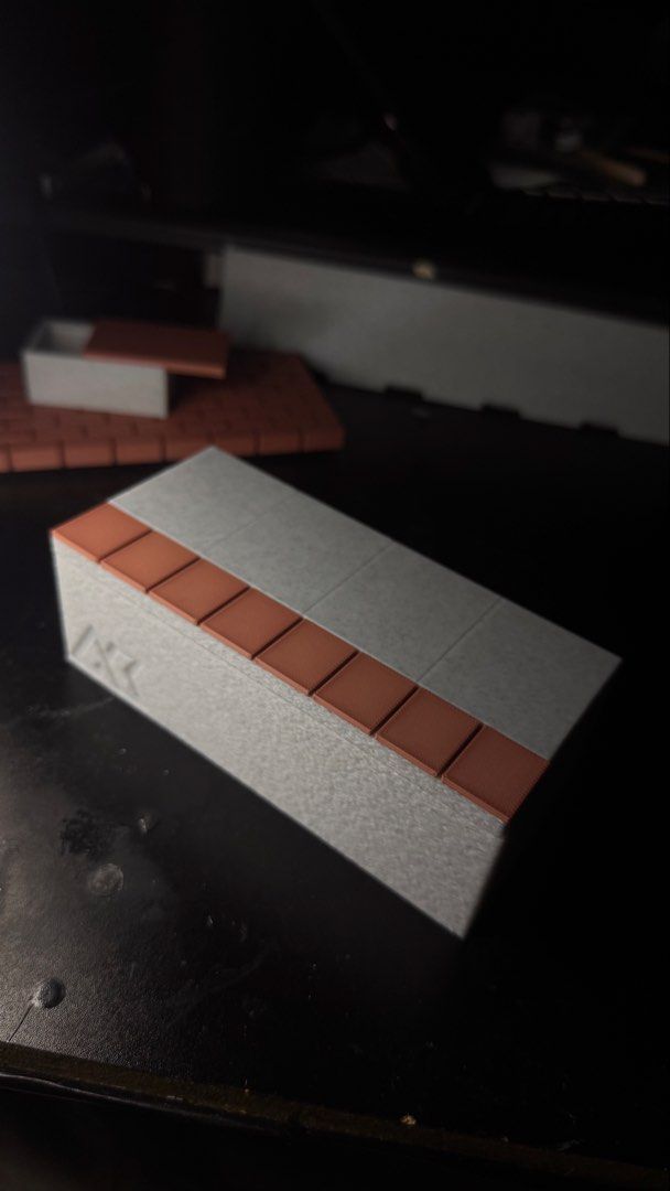 3D Printed Fingerboard Case (Category: Cases & Sleeves) located in Manila. Submitted by ashantikeyt (Listing ID 1447850404, Image 3). Description: - 3D Printed Fingerboard Case - Fits 2-3 fingerboards - Has a metal rod, brick texture and concrete texture - Can be a case and also an obstacle.