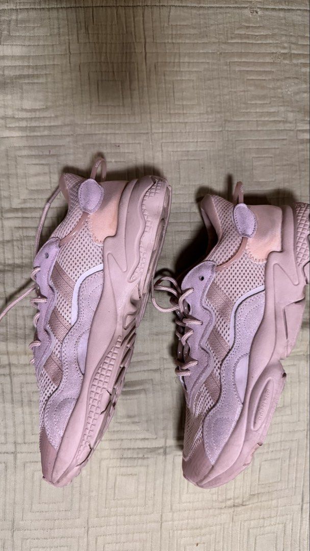 Adidas Ozweego Beige Sneakers (Category: Sneakers) located in Cebu City. Submitted by claclax28 (Listing ID 1447682271, Image 3). Description: - Pink Adidas Ozweego sneakers - Features mesh and suede details - Lace-up closure for a secure fit - Comfortable and stylish for everyday wear - Ideal for casual outfits - Selling as they are no longer needed -price negotiable -25.5 cm feet lengt .