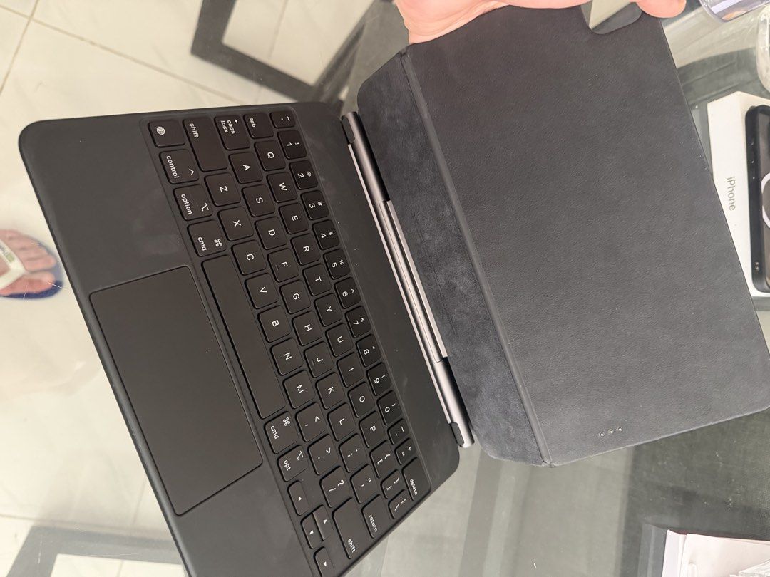 Apple Magic Keyboard for iPad Pro 11-inch (3rd Gen) (Category: Cases & Sleeves) located in Manila. Submitted by nigek (Listing ID 1447732223, Image 3). Description: - Black Magic Keyboard for iPad Pro 11-inch - Magnetic attachment - Built-in trackpad - Comfortable typing experience - Enhances productivity on the go.
