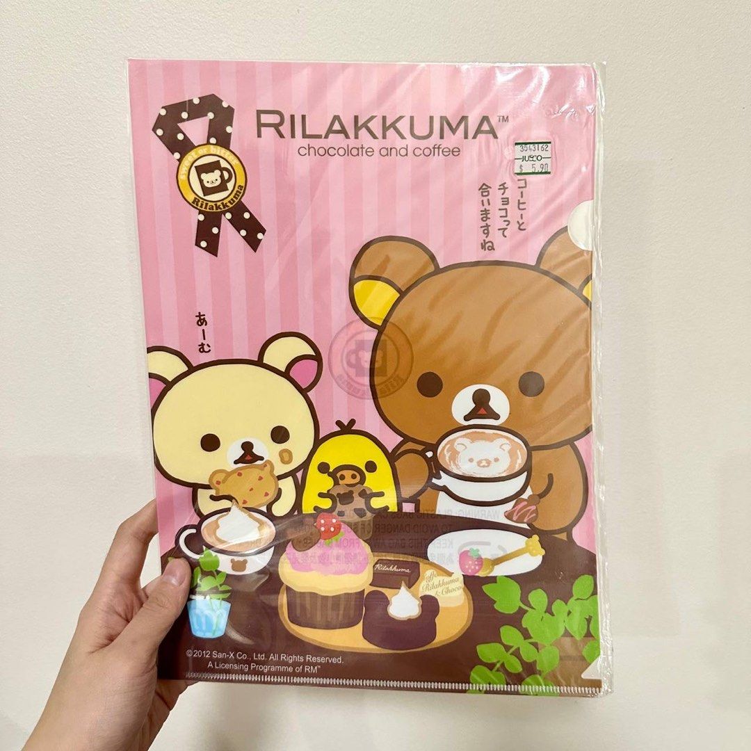 [Authentic] Rilakkuma A4 Plastic File L Folder San-X Clear Document Folder Organizer (Category: Stationery & School Supplies) located in Quezon City. Submitted by brandedusagoodies (Listing ID 1447776101, Image 1). Description: Authentic Rilakkuma A4 plastic file folder featuring adorable San-X character designs. Perfect for organizing school papers, office documents, certificates, worksheets, and other important files. Features • Authentic San-X